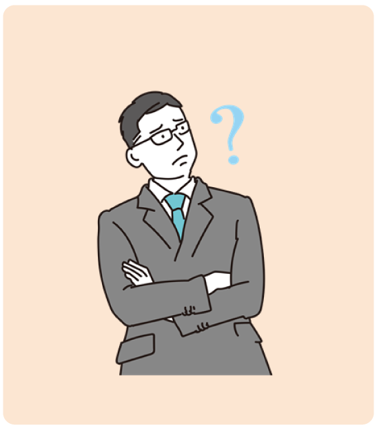 悩むビジネスパーソン